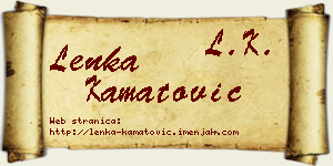 Lenka Kamatović vizit kartica
